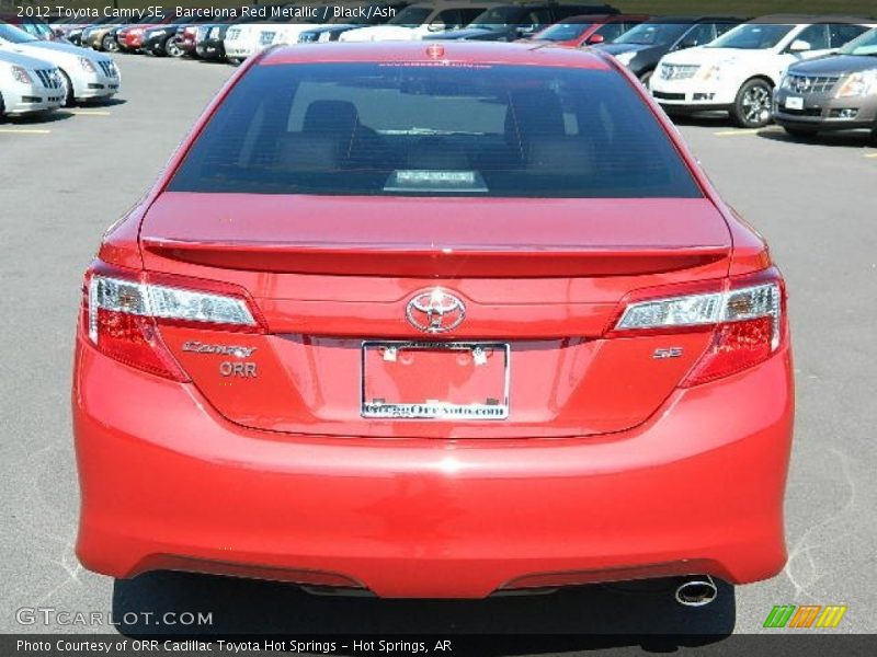 Barcelona Red Metallic / Black/Ash 2012 Toyota Camry SE