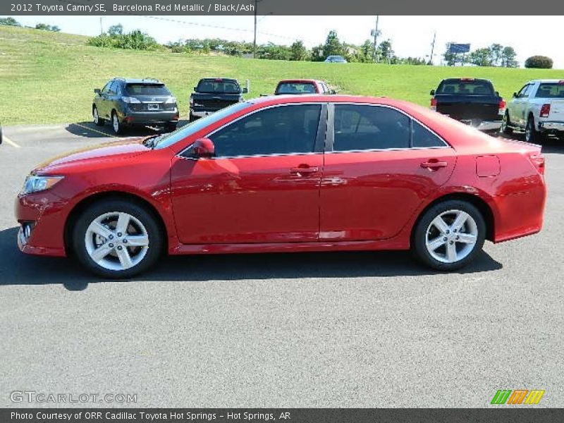 Barcelona Red Metallic / Black/Ash 2012 Toyota Camry SE