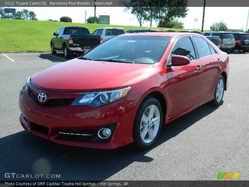 Barcelona Red Metallic / Black/Ash 2012 Toyota Camry SE