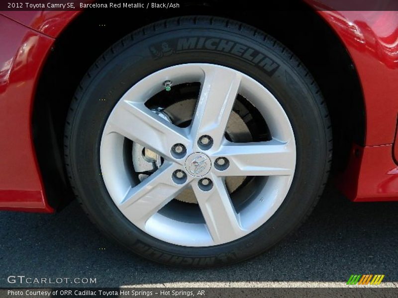 Barcelona Red Metallic / Black/Ash 2012 Toyota Camry SE