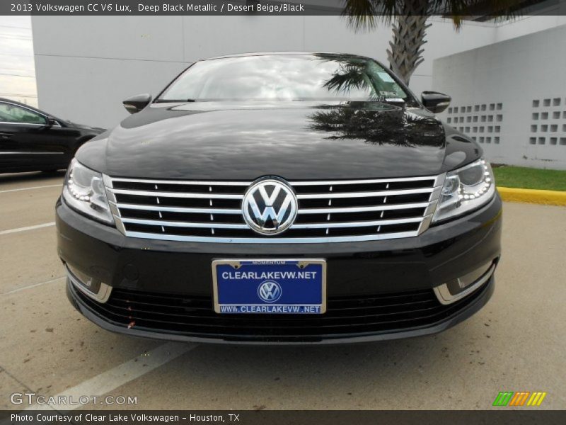 Deep Black Metallic / Desert Beige/Black 2013 Volkswagen CC V6 Lux