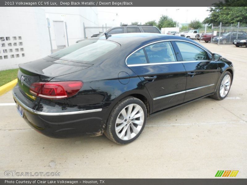 Deep Black Metallic / Desert Beige/Black 2013 Volkswagen CC V6 Lux