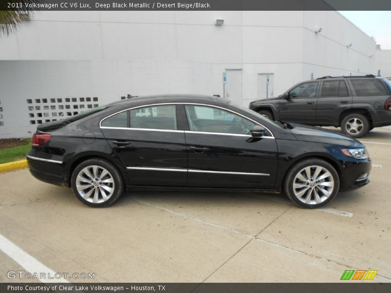 Deep Black Metallic / Desert Beige/Black 2013 Volkswagen CC V6 Lux