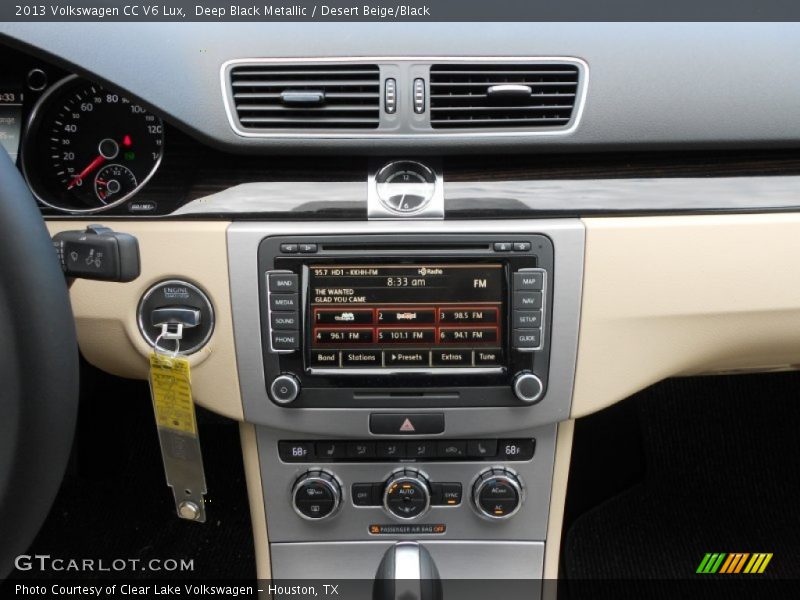 Deep Black Metallic / Desert Beige/Black 2013 Volkswagen CC V6 Lux