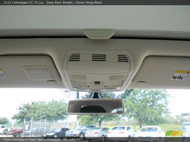 Deep Black Metallic / Desert Beige/Black 2013 Volkswagen CC V6 Lux