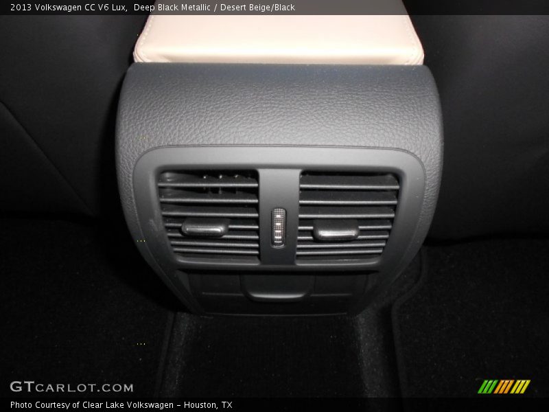 Deep Black Metallic / Desert Beige/Black 2013 Volkswagen CC V6 Lux