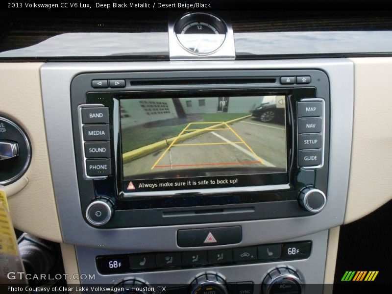 Deep Black Metallic / Desert Beige/Black 2013 Volkswagen CC V6 Lux