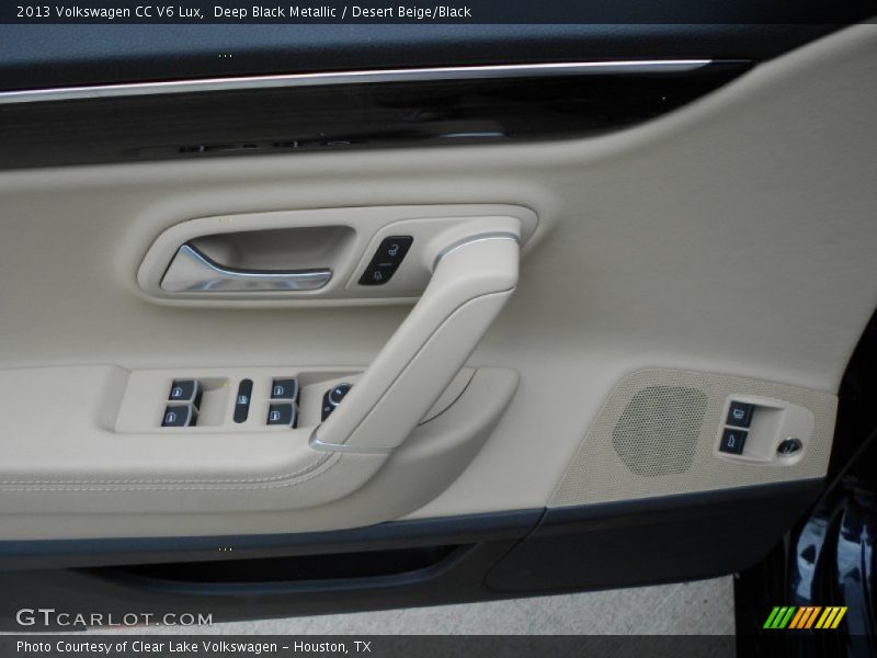 Deep Black Metallic / Desert Beige/Black 2013 Volkswagen CC V6 Lux