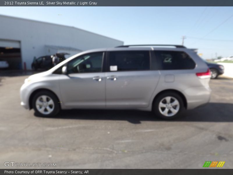 Silver Sky Metallic / Light Gray 2012 Toyota Sienna LE
