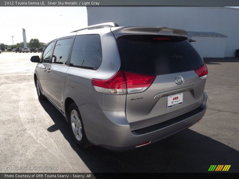 Silver Sky Metallic / Light Gray 2012 Toyota Sienna LE