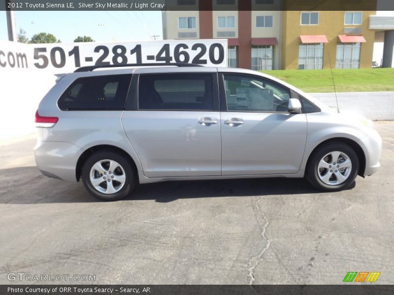 Silver Sky Metallic / Light Gray 2012 Toyota Sienna LE