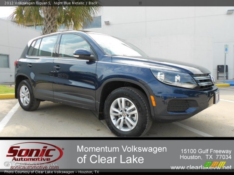 Night Blue Metallic / Black 2012 Volkswagen Tiguan S