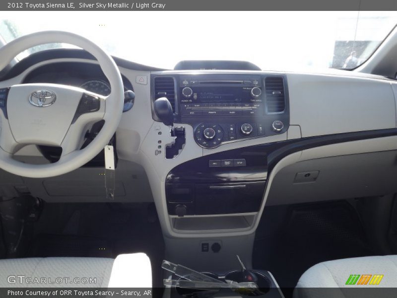 Silver Sky Metallic / Light Gray 2012 Toyota Sienna LE