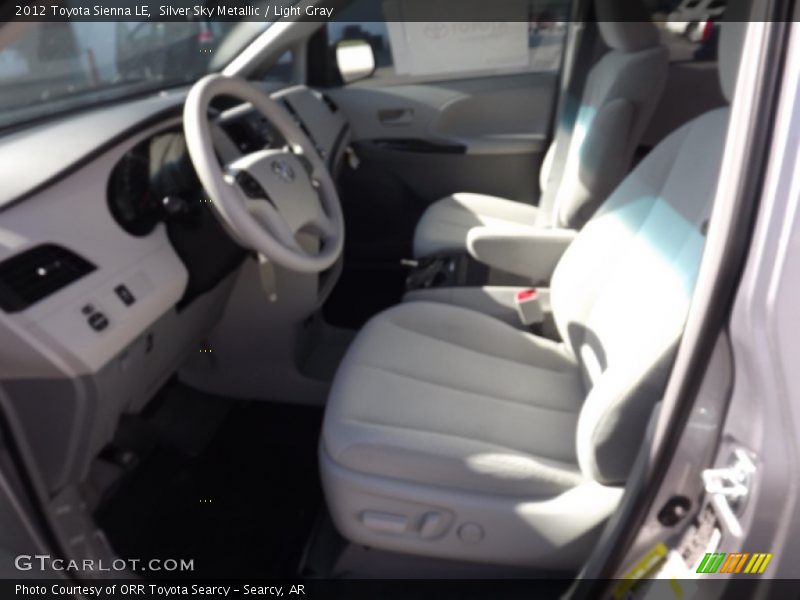 Silver Sky Metallic / Light Gray 2012 Toyota Sienna LE