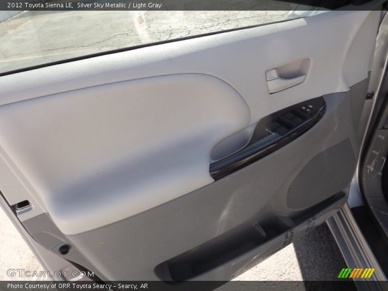 Silver Sky Metallic / Light Gray 2012 Toyota Sienna LE