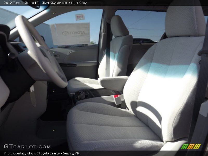 Silver Sky Metallic / Light Gray 2012 Toyota Sienna LE