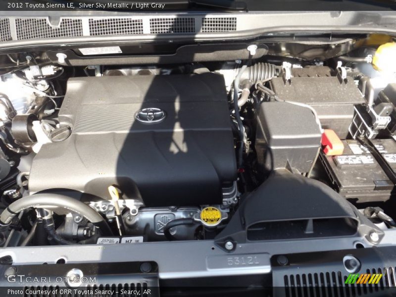 Silver Sky Metallic / Light Gray 2012 Toyota Sienna LE