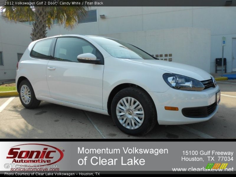Candy White / Titan Black 2012 Volkswagen Golf 2 Door