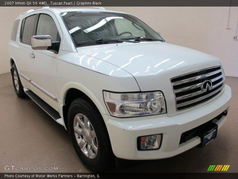 Tuscan Pearl / Graphite Black 2007 Infiniti QX 56 4WD