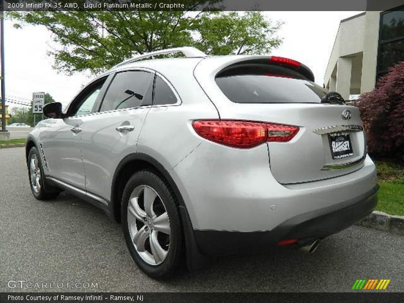 Liquid Platinum Metallic / Graphite 2009 Infiniti FX 35 AWD