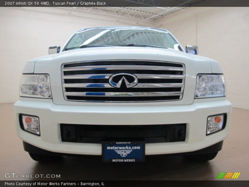 Tuscan Pearl / Graphite Black 2007 Infiniti QX 56 4WD