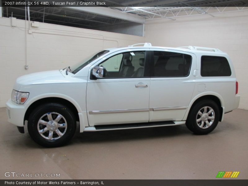 Tuscan Pearl / Graphite Black 2007 Infiniti QX 56 4WD