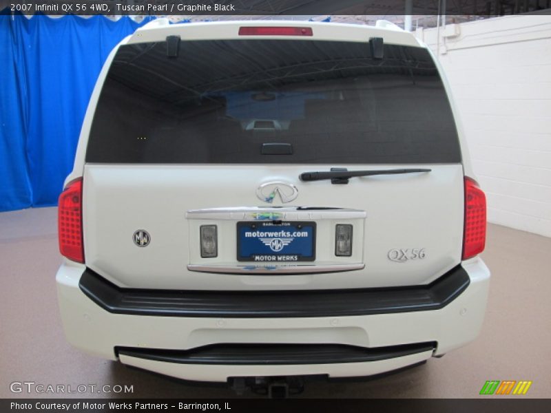 Tuscan Pearl / Graphite Black 2007 Infiniti QX 56 4WD