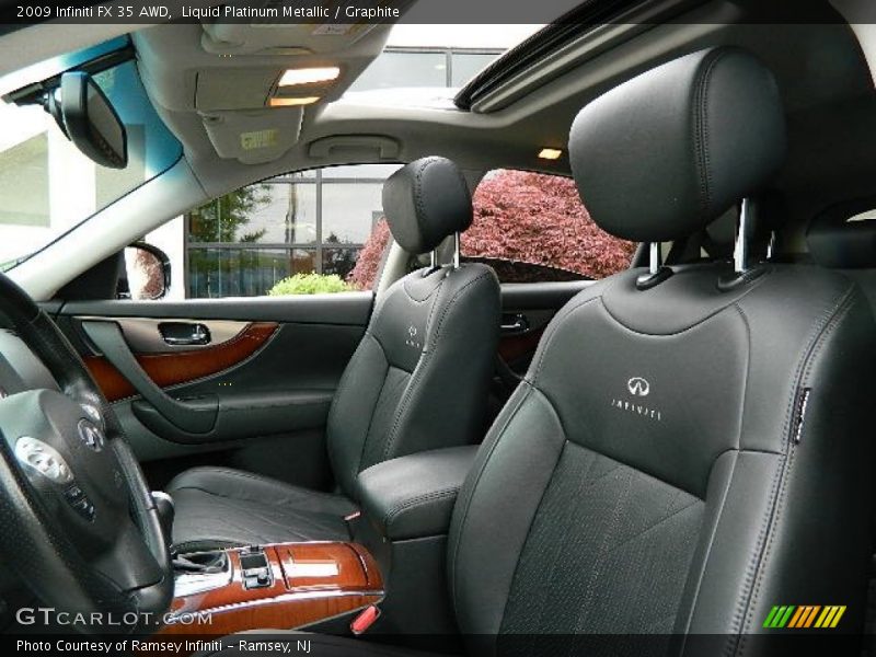 Liquid Platinum Metallic / Graphite 2009 Infiniti FX 35 AWD
