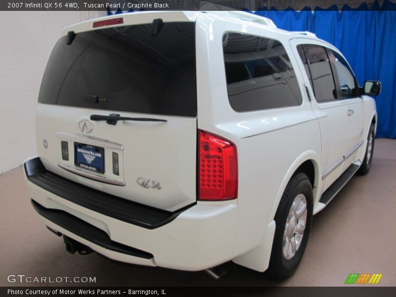 Tuscan Pearl / Graphite Black 2007 Infiniti QX 56 4WD