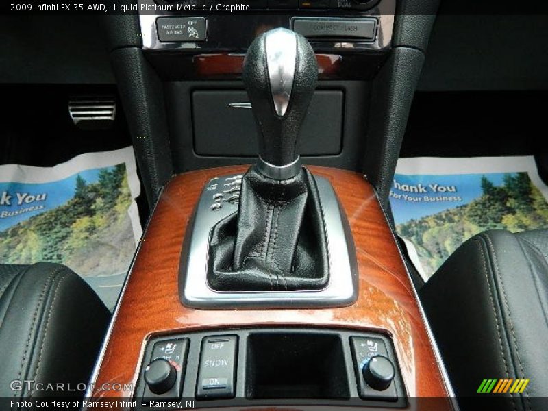 Liquid Platinum Metallic / Graphite 2009 Infiniti FX 35 AWD