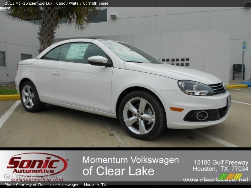 Candy White / Cornsilk Beige 2012 Volkswagen Eos Lux