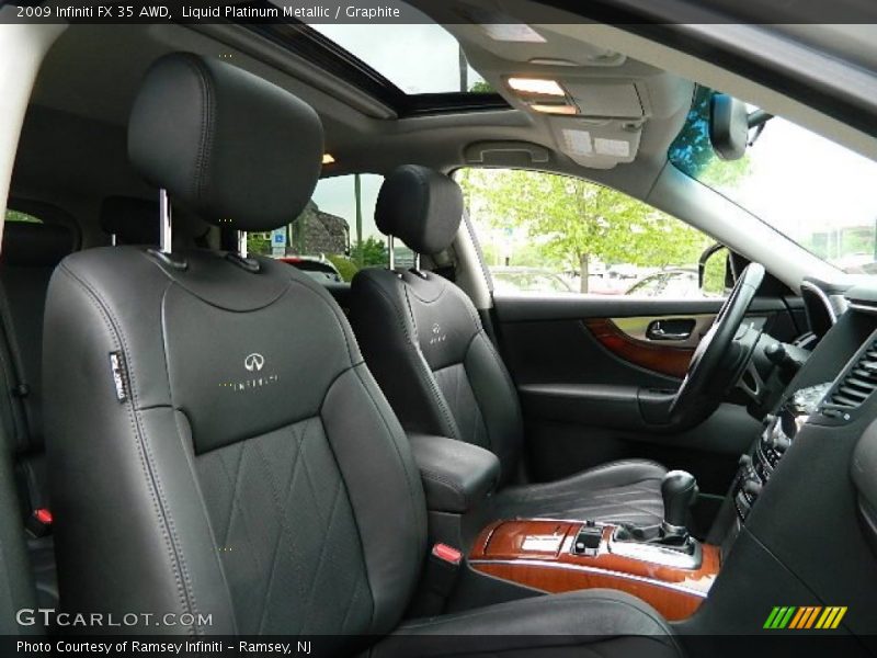 Liquid Platinum Metallic / Graphite 2009 Infiniti FX 35 AWD