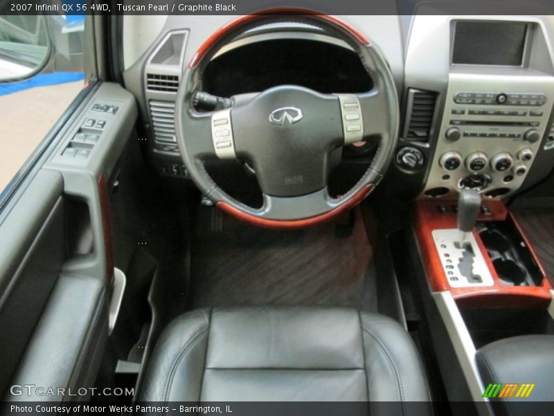 Tuscan Pearl / Graphite Black 2007 Infiniti QX 56 4WD