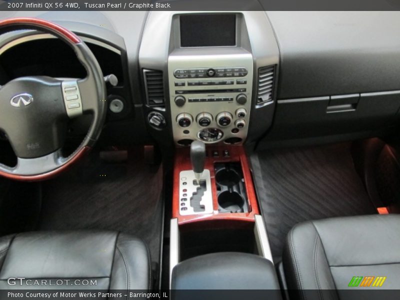 Tuscan Pearl / Graphite Black 2007 Infiniti QX 56 4WD