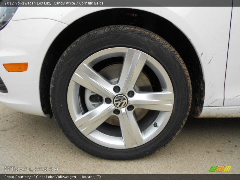 Candy White / Cornsilk Beige 2012 Volkswagen Eos Lux