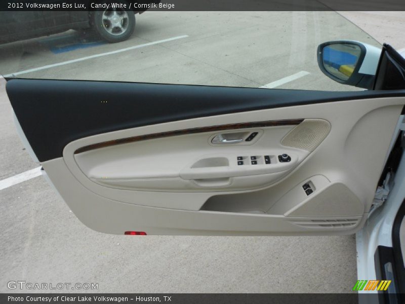 Candy White / Cornsilk Beige 2012 Volkswagen Eos Lux
