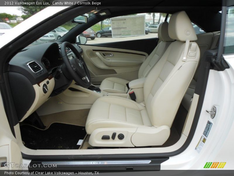 Candy White / Cornsilk Beige 2012 Volkswagen Eos Lux