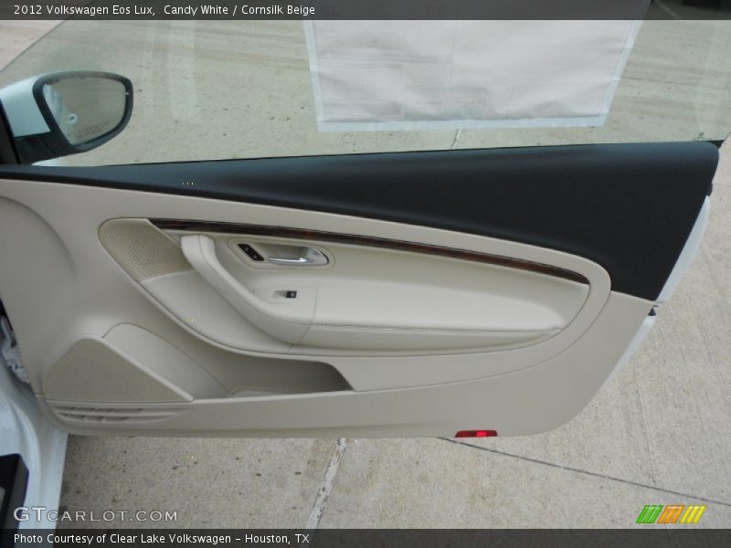 Candy White / Cornsilk Beige 2012 Volkswagen Eos Lux