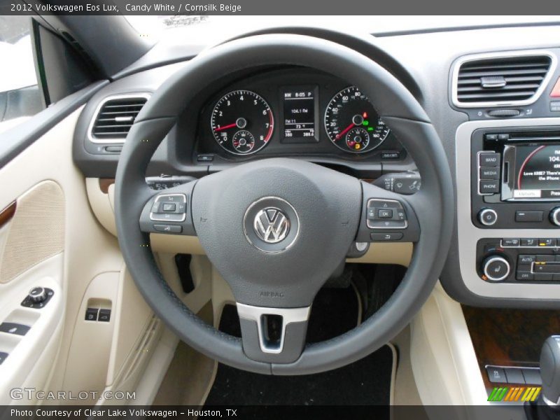 Candy White / Cornsilk Beige 2012 Volkswagen Eos Lux