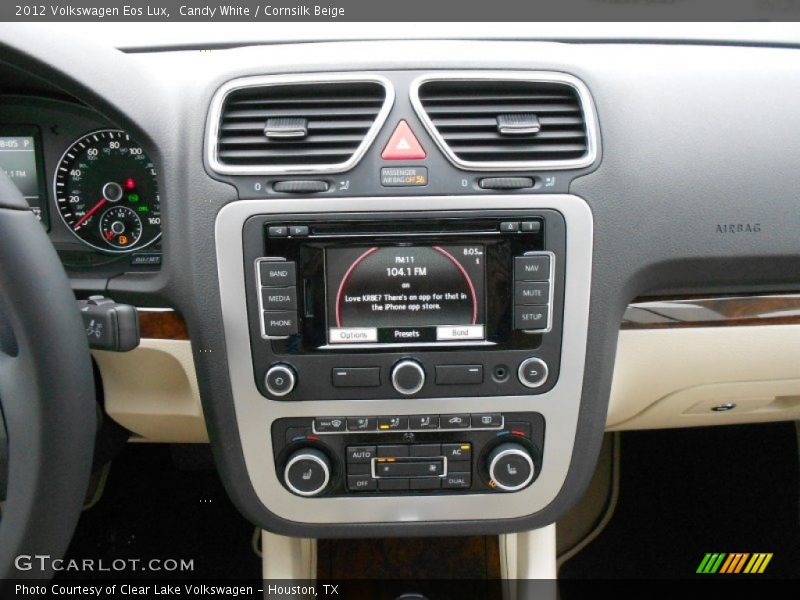 Candy White / Cornsilk Beige 2012 Volkswagen Eos Lux