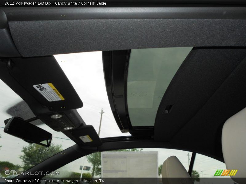 Candy White / Cornsilk Beige 2012 Volkswagen Eos Lux
