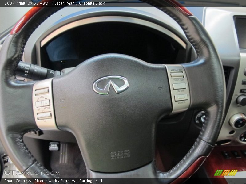 Tuscan Pearl / Graphite Black 2007 Infiniti QX 56 4WD