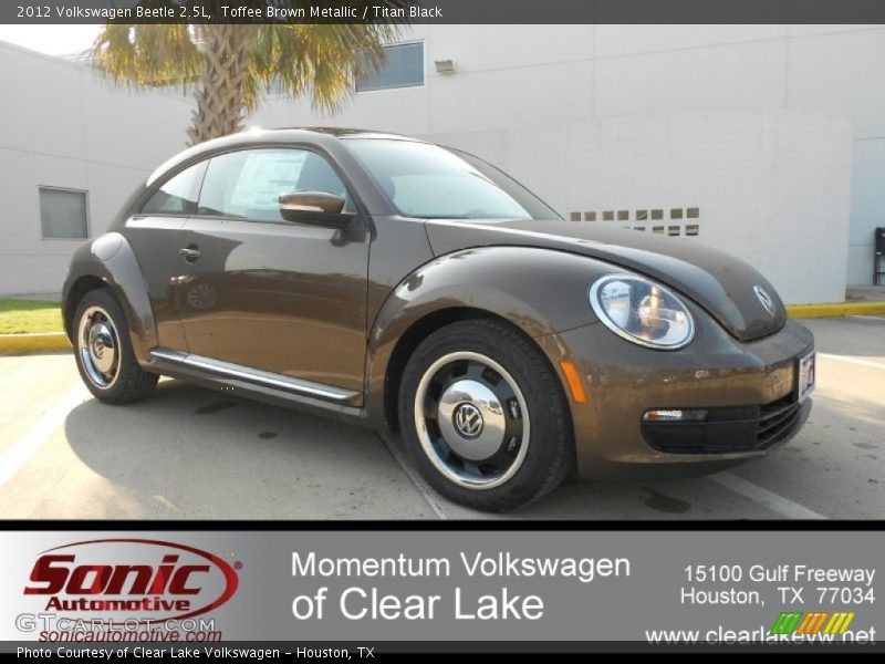 Toffee Brown Metallic / Titan Black 2012 Volkswagen Beetle 2.5L