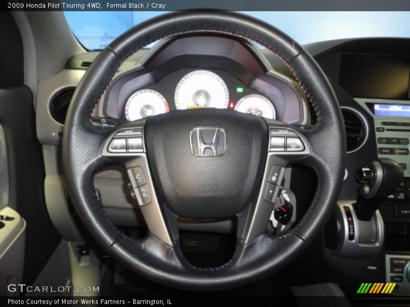 Formal Black / Gray 2009 Honda Pilot Touring 4WD