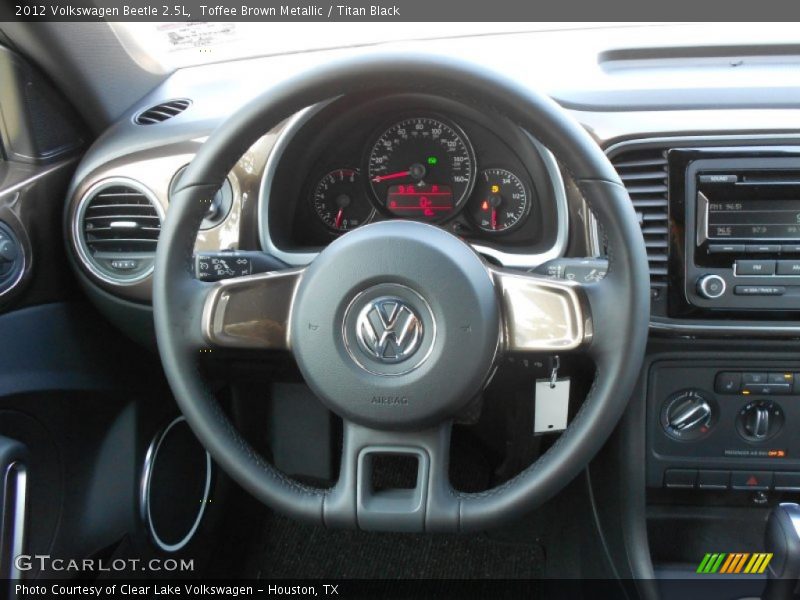 Toffee Brown Metallic / Titan Black 2012 Volkswagen Beetle 2.5L