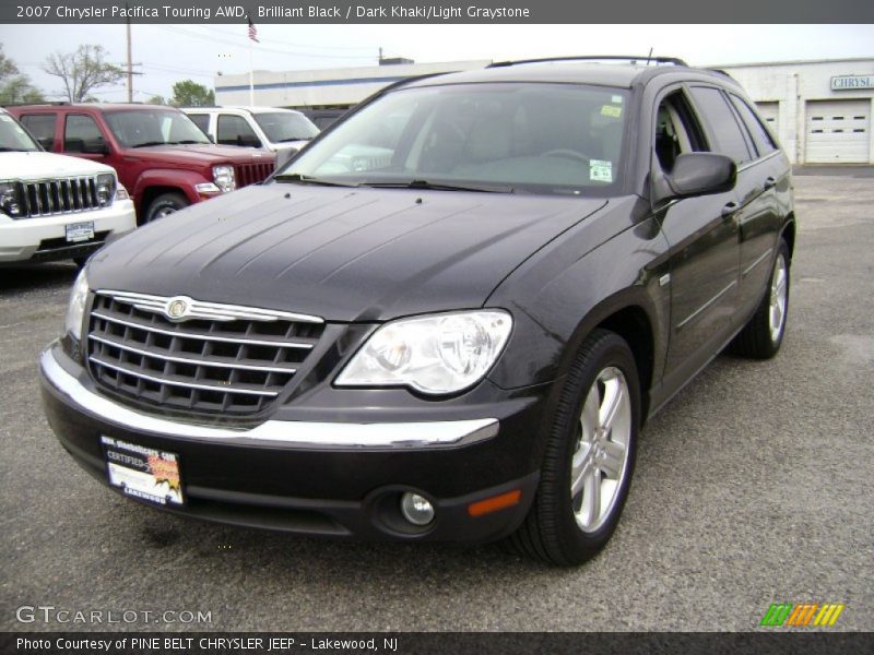 Brilliant Black / Dark Khaki/Light Graystone 2007 Chrysler Pacifica Touring AWD