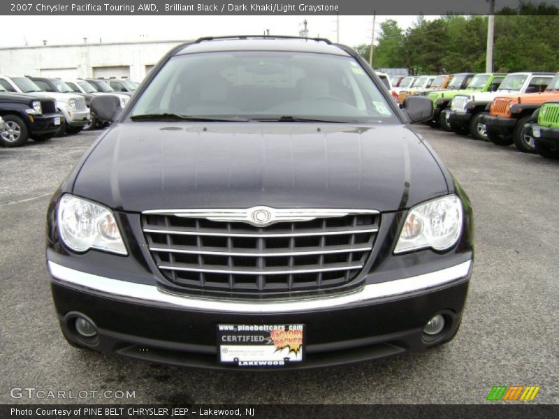 Brilliant Black / Dark Khaki/Light Graystone 2007 Chrysler Pacifica Touring AWD