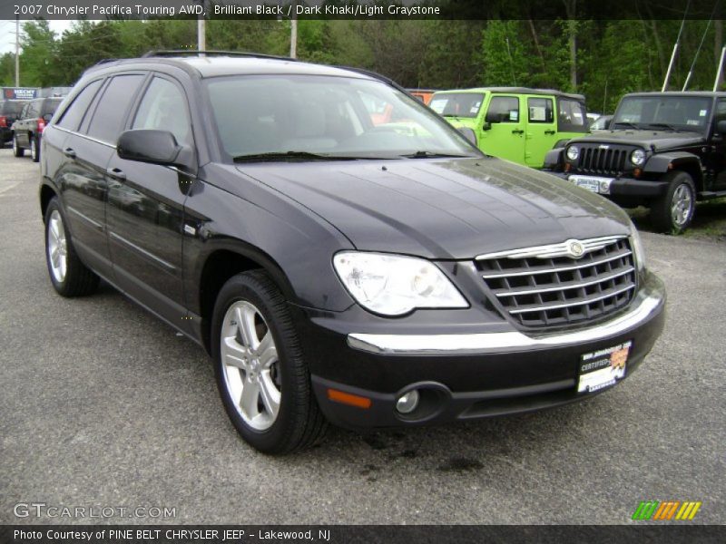 Brilliant Black / Dark Khaki/Light Graystone 2007 Chrysler Pacifica Touring AWD