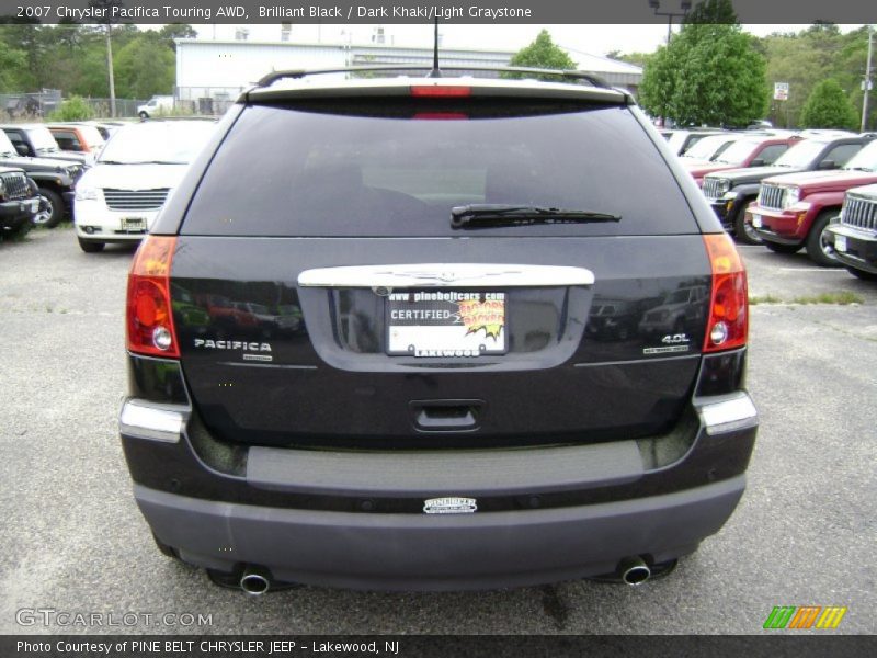 Brilliant Black / Dark Khaki/Light Graystone 2007 Chrysler Pacifica Touring AWD