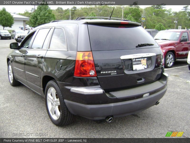 Brilliant Black / Dark Khaki/Light Graystone 2007 Chrysler Pacifica Touring AWD